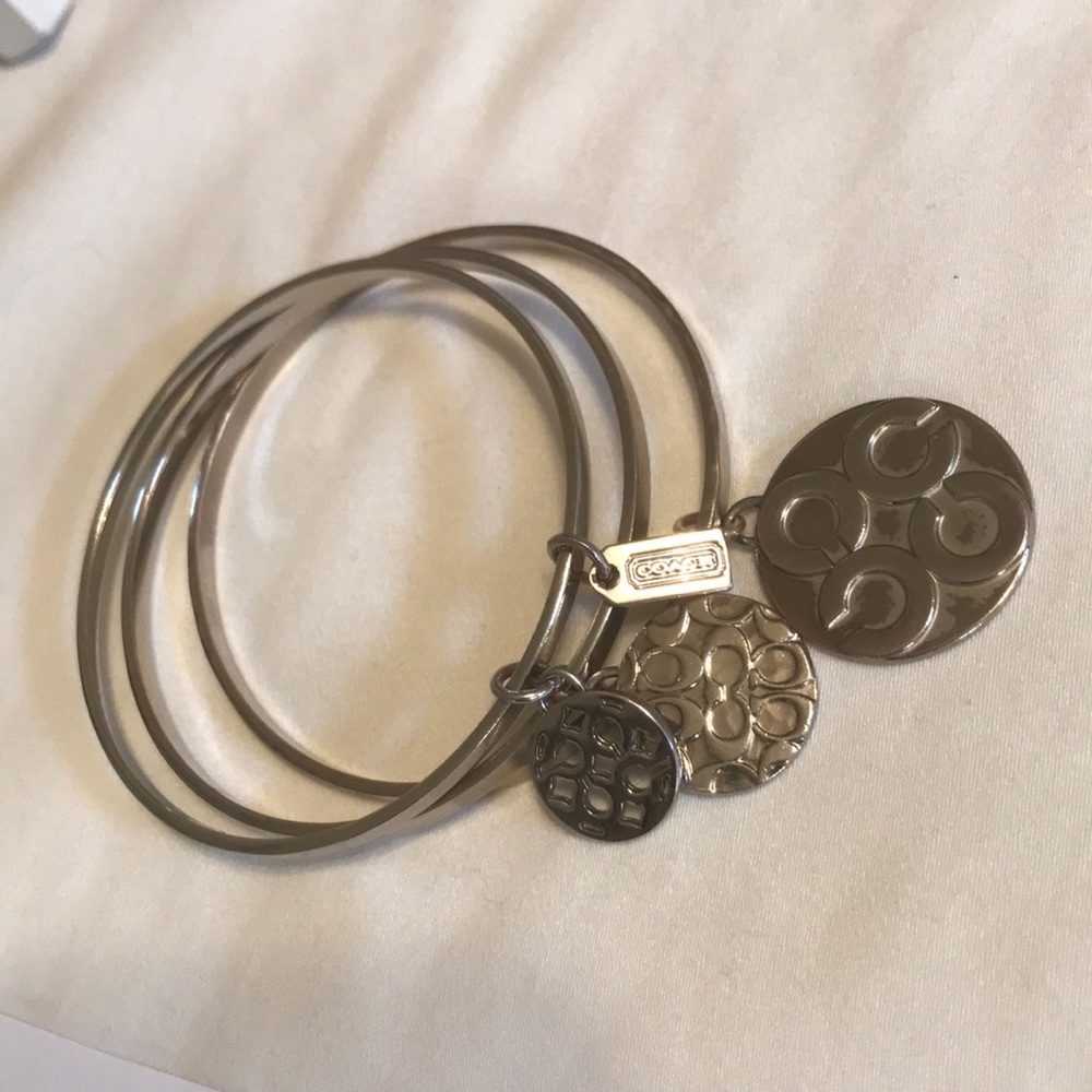 Authentic Coach 3 set bangle bracelets